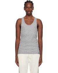 Tom Ford - Gray Ribbed Tank Top - Lyst