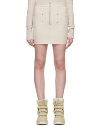 Isabel Marant - Off-white Teller Miniskirt - Lyst