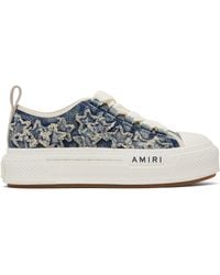 Amiri - Denim Court Low Sneakers - Lyst