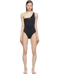 Off-White c/o Virgil Abloh - Off- Logo One-Piece Swimsuit - Lyst