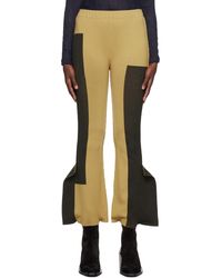 Issey Miyake - Gray & Beige Rectilinear Lounge Pants - Lyst