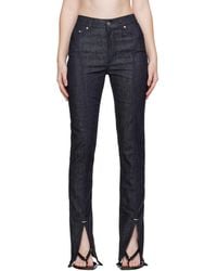 Mugler - Paneled Jeans - Lyst