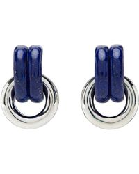 Uncommon Matters Billow Link Earrings - Blue
