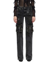 Blumarine - Gray Cargo Pocket Jeans - Lyst