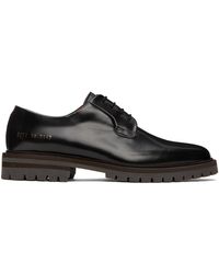 Common Projects - Black Leather Derbys - Lyst