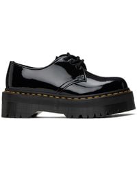 Dr. Martens - Chaussures oxford 1461 quad noires à plateforme - Lyst