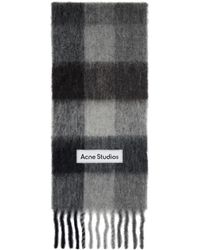 Acne Studios - Check Wool Scarf - Lyst