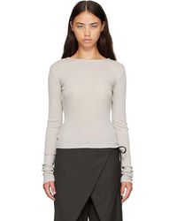 St. Agni - Off- Baby Wool Long Sleeve T-Shirt - Lyst