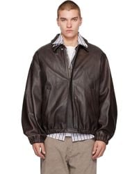 Ssstein - Sheep Leather Zip Short Jacket - Lyst