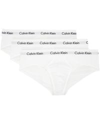 Calvin Klein - ホワイト ブリーフ 3枚セット - Lyst