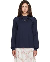 ShuShu/Tong - Lace Trim Long Sleeve T-Shirt - Lyst