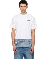 Moschino - Printed Organic Cotton Jersey T-Shirt - Lyst