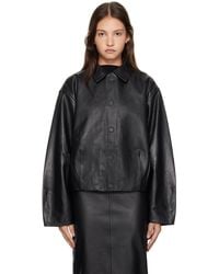 St. Agni - Cocoon Leather Jacket - Lyst