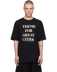 Dries Van Noten - T-shirt noir à textes - Lyst