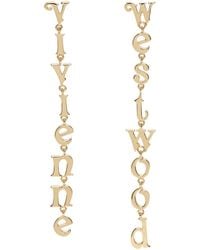 Vivienne Westwood - Gold Raimunda Earrings - Lyst