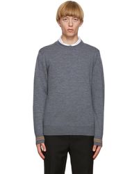 grey burberry jumper