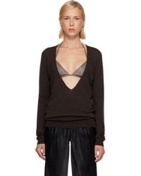 Rick Owens - Tower Extreme V-Neck Sweater - Lyst
