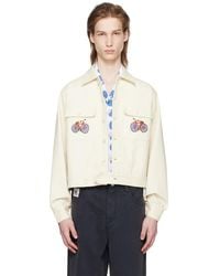 Bode - Off-white Beaded Bicycle Jacket - Lyst