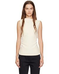 Rohe - Off- Open Back Tank Top - Lyst