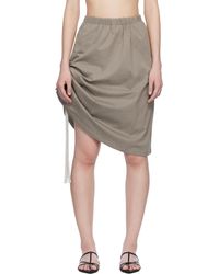 Renaissance Renaissance - Khaki Samantha Reversible Midi Skirt - Lyst