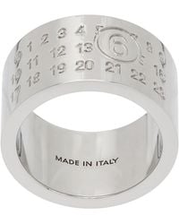 MM6 by Maison Margiela - Minimal Logo Ring - Lyst