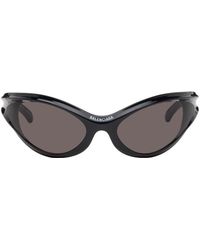 Balenciaga - Black Dynamo Round Sunglasses - Lyst