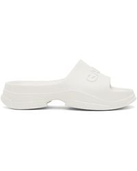 Ganni - White Pool Slide Sandals - Lyst