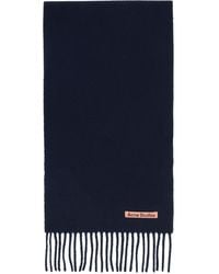 Acne Studios - Skinny Fringe Wool Scarf - Lyst