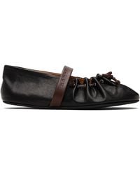Marni - Leather Mary Jane Soft Ballerina Flats - Lyst