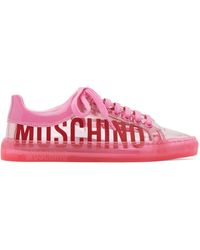 Moschino - Transparent Logo Sneakers - Lyst