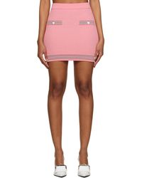 Pushbutton - Minijupe Rose À Boutons - Lyst