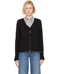 3.1 Phillip Lim - Double Face Wool Zip-up Cardigan - Lyst