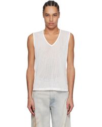 MM6 by Maison Martin Margiela - V-Neck Tank Top - Lyst