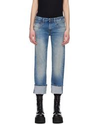 R13 - Cuffed Boy Straight Jeans - Lyst