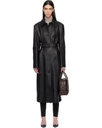 TOTEME - Belted Leather Coat - Lyst