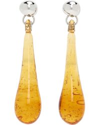Lanvin - Boucles D'Oreilles En Forme De Goutte Rocks À Pendentif En Verre - Lyst