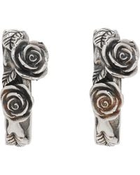 Emanuele Bicocchi - Rose Hoop Earrings - Lyst