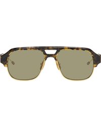 Thom Browne - Acetate & Titanium Aviator Pilot Sunglasses - Lyst