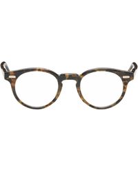 Thom Browne - Lunettes Rondes Brunes - Lyst