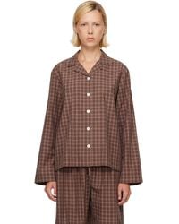 Tekla - Fine Twill Long-Sleeved Pyjama Shirt - Lyst