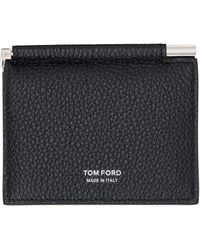 Tom Ford - Soft Grain Leather Folding Money Clip Card Holder - Lyst