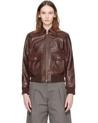 A.P.C. - Gael Leather Jacket - Lyst