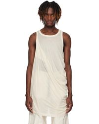 Rick Owens - オフホワイト Hollywood Anthem タンクトップ - Lyst