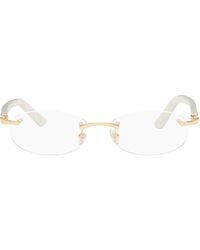 Cartier - Rimless Oval Glasses - Lyst