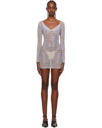 Vaillant - Ssense Exclusive Sheer Minidress - Lyst
