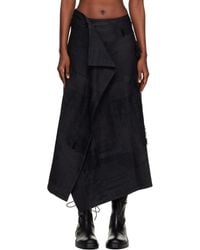 Y's Yohji Yamamoto - O-Wrap-Like Flare Maxi Skirt - Lyst