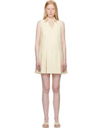 Moncler - Off- Cotton Silk Shirt Minidressshorts Set - Lyst