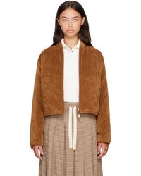 Moncler - Tan & Blageon Corduroy Reversible Down Jacket - Lyst