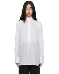 TOTEME - ホワイト Stand-Collar シャツ - Lyst