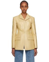 Jacquemus - Beige Le Raphia 'la Veste Palha' Blazer - Lyst